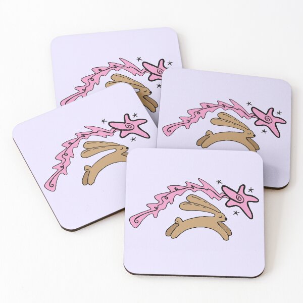 Item preview, Bunny hopping with shooting star designed and sold by punitaillustrates.