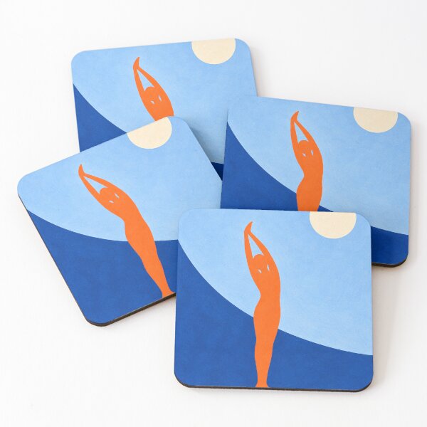 Item preview, 'The Lift' — Modern Abstract Figurative Art designed and sold by Moodzu.