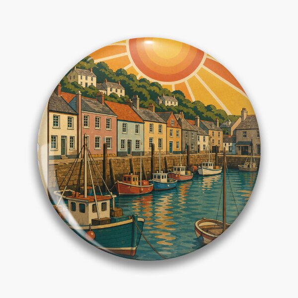 Item preview, Padstow England Travel Souvenir Stamp Art designed and sold by VisualArtsOasis.