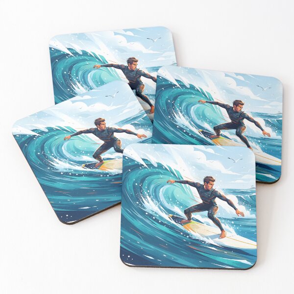 Item preview, Surfer riding a large ocean wave designed and sold by homydesign.