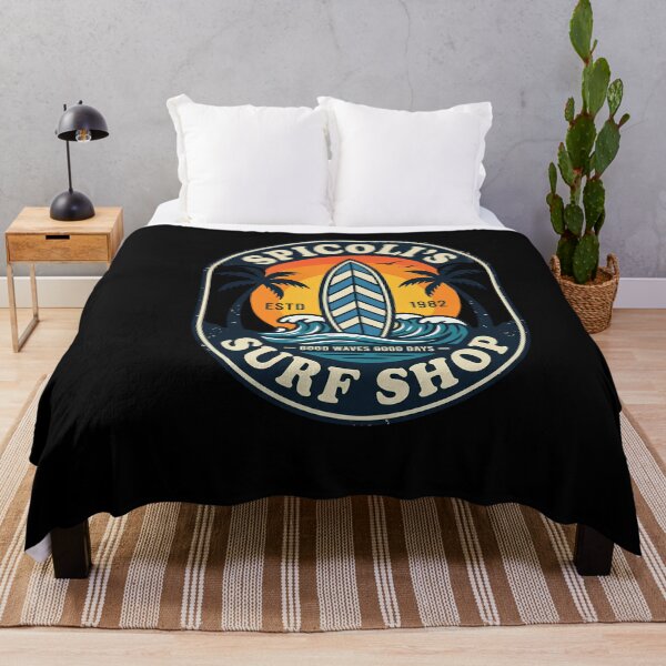 Item preview, Spicoli's Surf Shop Vintage Estd 1982 Surfing Beach Ocean Waves designed and sold by w66aboo.