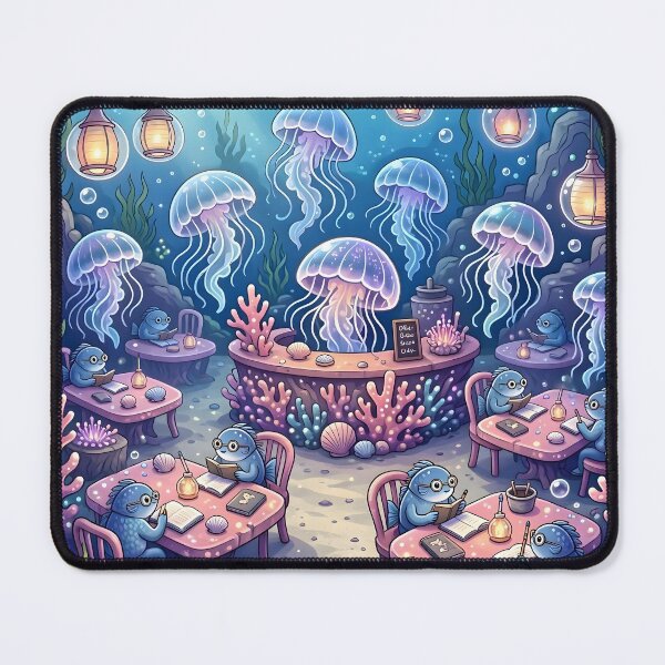 Item preview, Bioluminescent Jellyfish Underwater Cafe designed and sold by Herodestroyer.