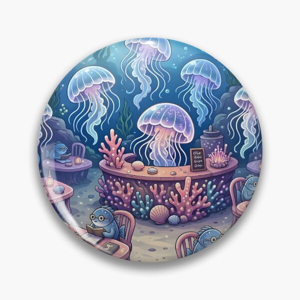 Item preview, Bioluminescent Jellyfish Underwater Cafe designed and sold by Herodestroyer.