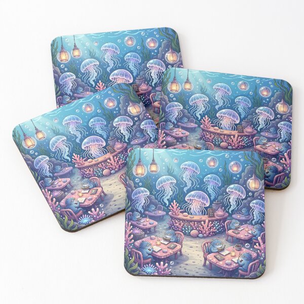 Item preview, Bioluminescent Jellyfish Underwater Cafe designed and sold by Herodestroyer.