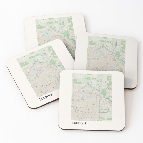 Item preview, Lubbock Minimalistic Map Art designed and sold by MapsNerd.