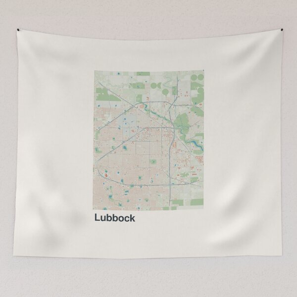 Item preview, Lubbock Minimalistic Map Art designed and sold by MapsNerd.