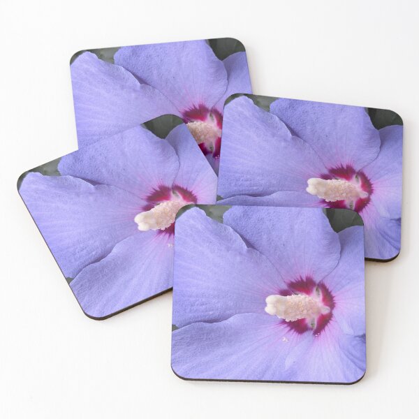 Item preview, Blue Rose of Sharon Flower Centre, Macro Botanical Photography designed and sold by PrettyAround.