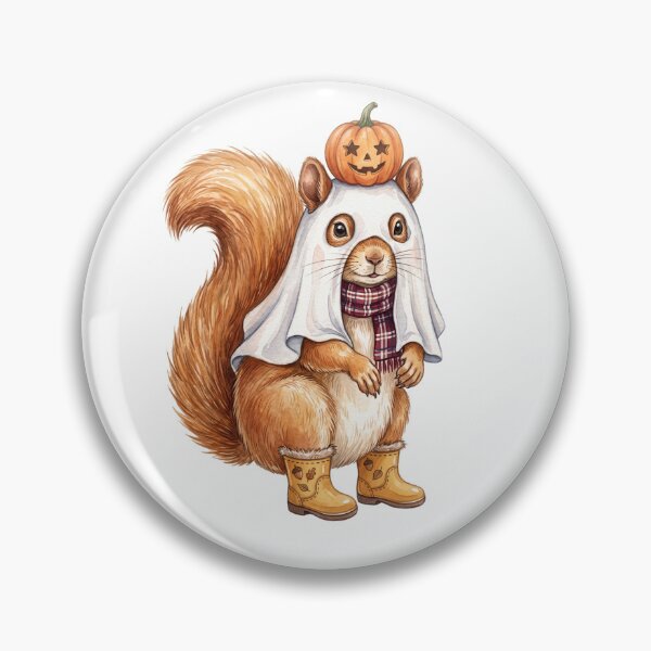 Item preview, Pumpkin Squirrel Ghost designed and sold by Roy & Tiffany.