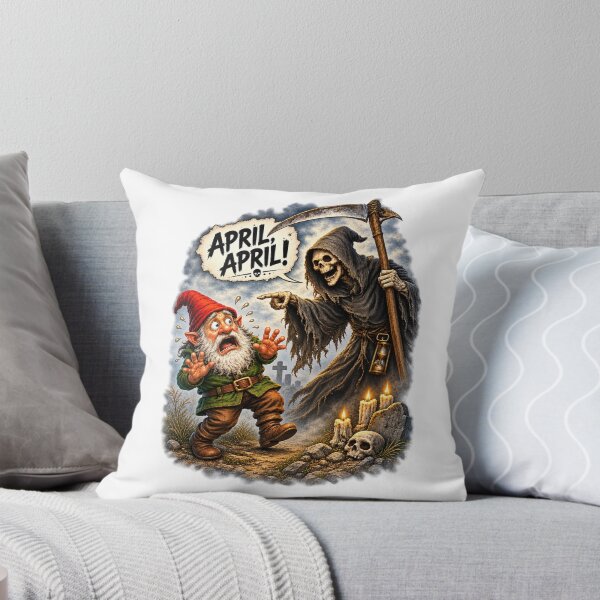 Item preview, April, April! – Grim Reaper's Surprise Gnome designed and sold by Alpine-Ink.