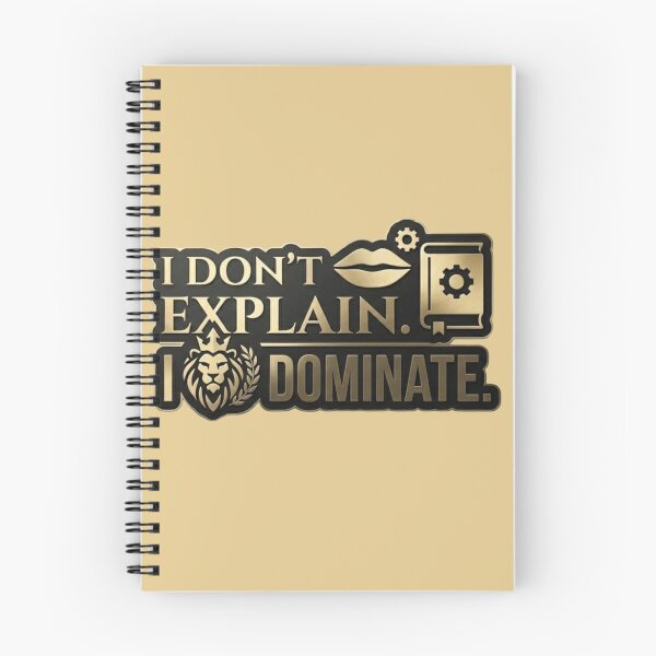 Item preview, I Don't Explain I Dominate Gold Lion Crest Sticker designed and sold by Scro-Ciob-Shop.