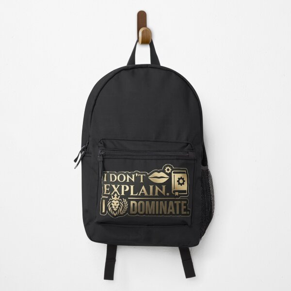 Item preview, I Don't Explain I Dominate Gold Lion Crest Sticker designed and sold by Scro-Ciob-Shop.