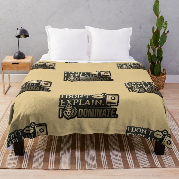 Item preview, I Don't Explain I Dominate Gold Lion Crest Sticker designed and sold by Scro-Ciob-Shop.