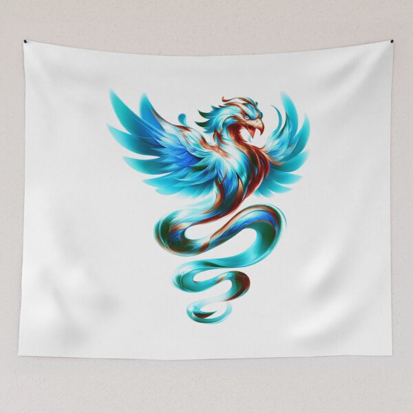 Item preview, Azure Phoenix Serpent  designed and sold by Witty-Weary.