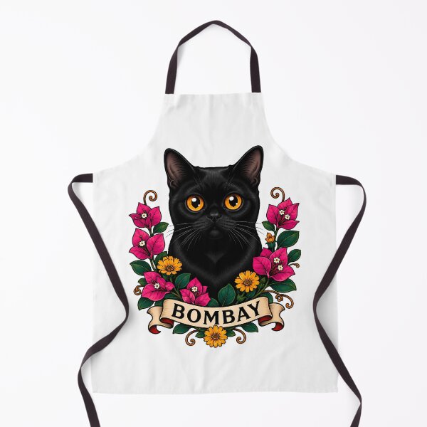 Item preview, Bombay Cat Vintage Floral Tattoo Art designed and sold by Old's Cool Cat Studio.