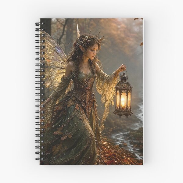 Item preview, Woodland Lantern Fairy Autumn Forest designed and sold by Storybook Botanica.