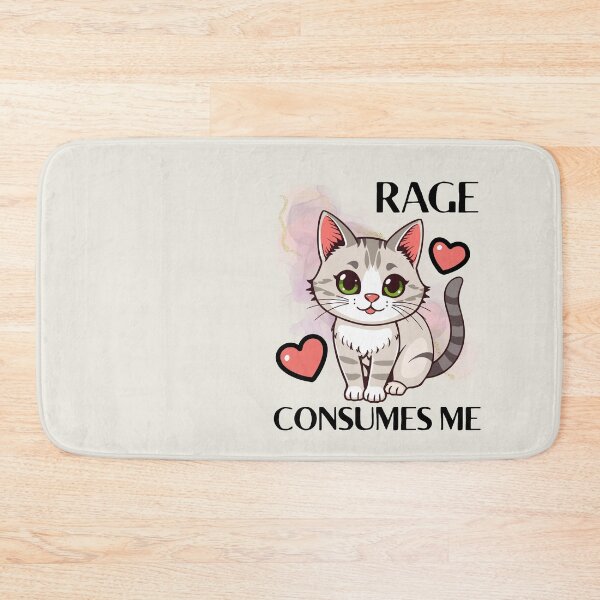 Item preview, Rage Consumes Me Cute Cat designed and sold by monika-arthing.