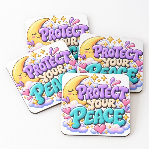 Item preview, Protect Your Peace – Cute Moon & Stars designed and sold by TinyWeird.