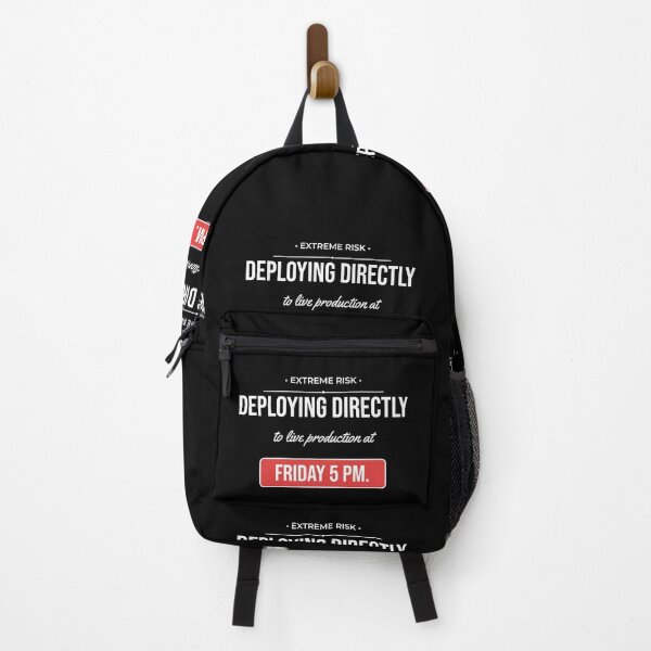 Item preview, Deploying On Friday 5 PM Funny DevOps Meme designed and sold by Life&Art.