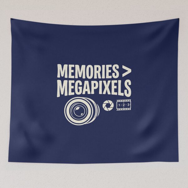 Item preview, Memories > Megapixels – Funny Photography Camera Design designed and sold by RajDeals.