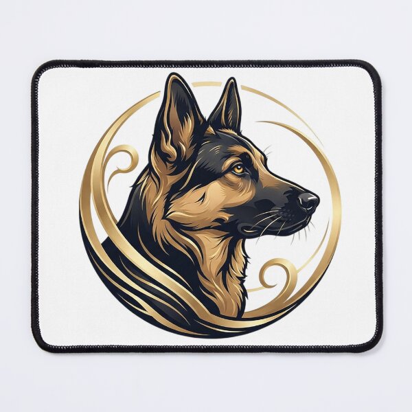 Item preview, Elegant German Shepherd Dog Logo and Emblem Vector Design - Luxury Pet Portrait Illustration designed and sold by Nubian Style.