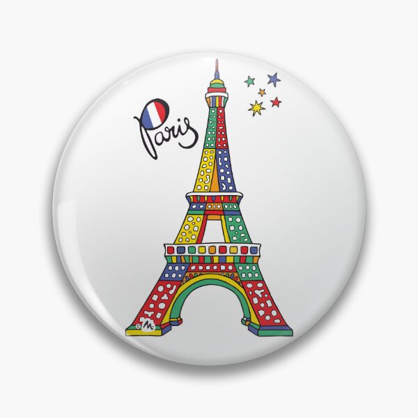 Item preview, Eiffel Tower Paris - Illustration designed and sold by Miduart.