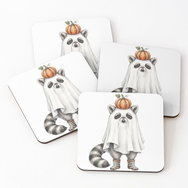 Item preview, Ghost Raccoon Pumpkin designed and sold by Tiffany Roy.