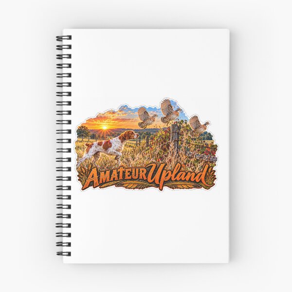 Item preview, Amateur Upland – Brittany Spaniel & Bobwhite Quail Sunrise designed and sold by AmateurUpland.