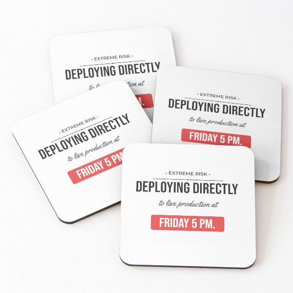 Item preview, Deploying On Friday 5 PM Funny DevOps Meme designed and sold by Life&Art.