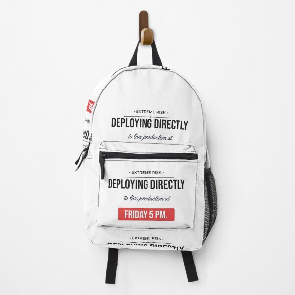 Item preview, Deploying On Friday 5 PM Funny DevOps Meme designed and sold by Life&Art.