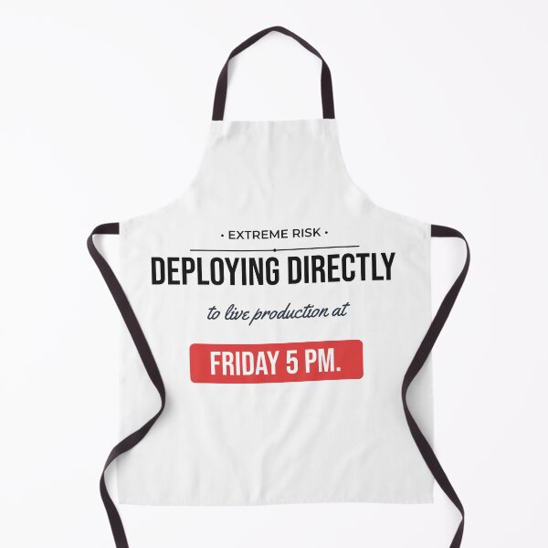 Item preview, Deploying On Friday 5 PM Funny DevOps Meme designed and sold by Life&Art.