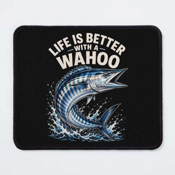 Item preview, Wahoo Fishing Graphic With Bold Action Splash designed and sold by ROUX-ART.
