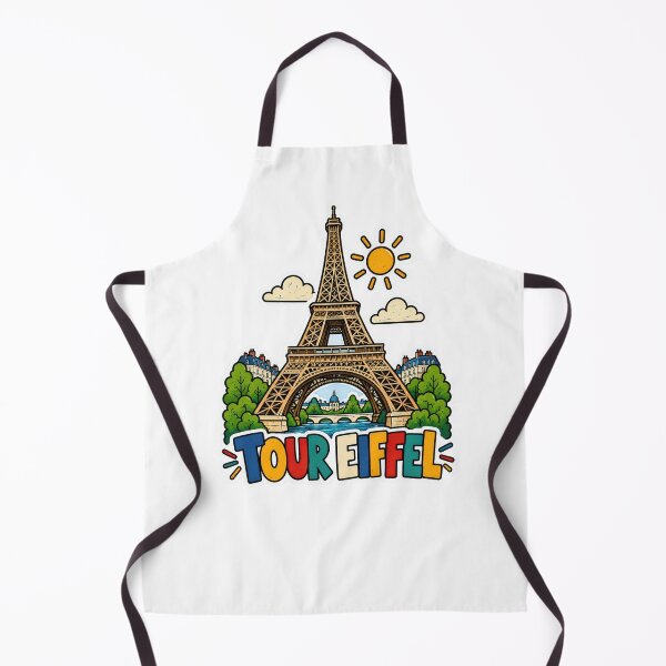 Artikelvorschau, Eiffel Tower Paris – Colorful French Landmark Comic Art entworfen und verkauft von Earth Celebration Designs.