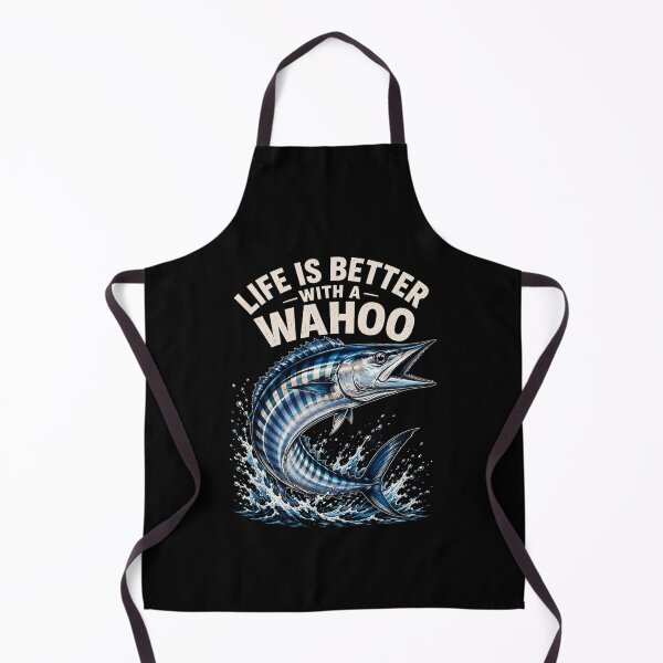 Item preview, Wahoo Fishing Graphic With Bold Action Splash designed and sold by ROUX-ART.