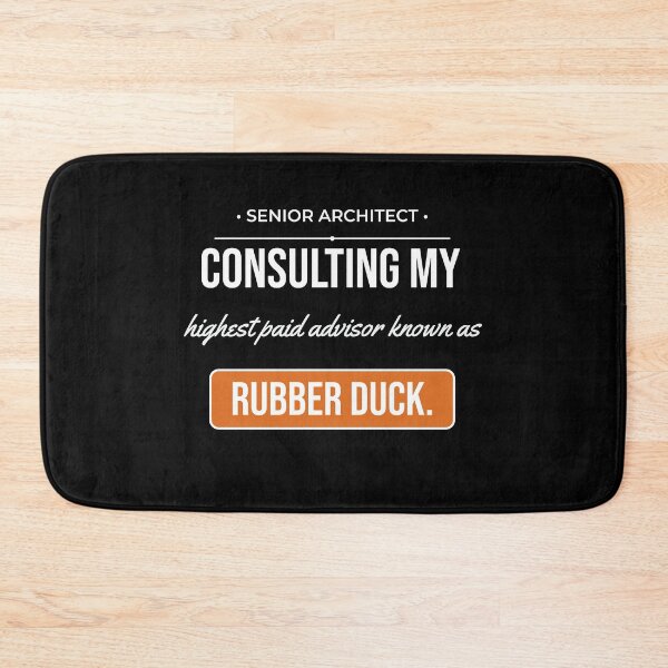 Item preview, Rubber Duck Debugging Funny Programmer Developer Sarcasm designed and sold by Life&Art.