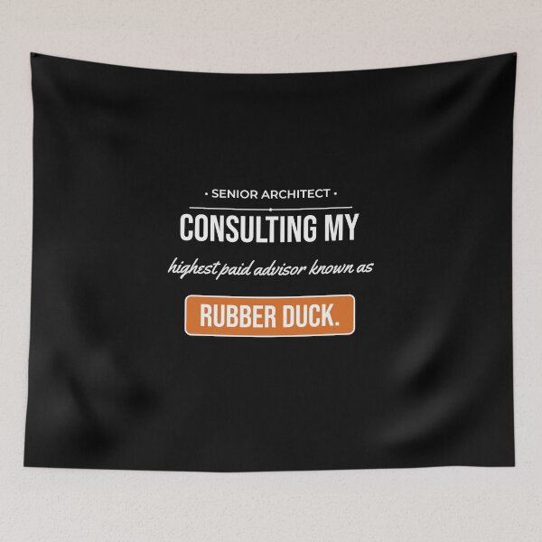 Item preview, Rubber Duck Debugging Funny Programmer Developer Sarcasm designed and sold by Life&Art.