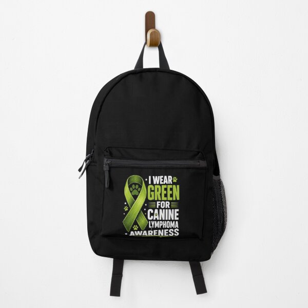 Item preview, green ribbon canine lymphoma awareness paw print graphic designed and sold by ROUX-ART.