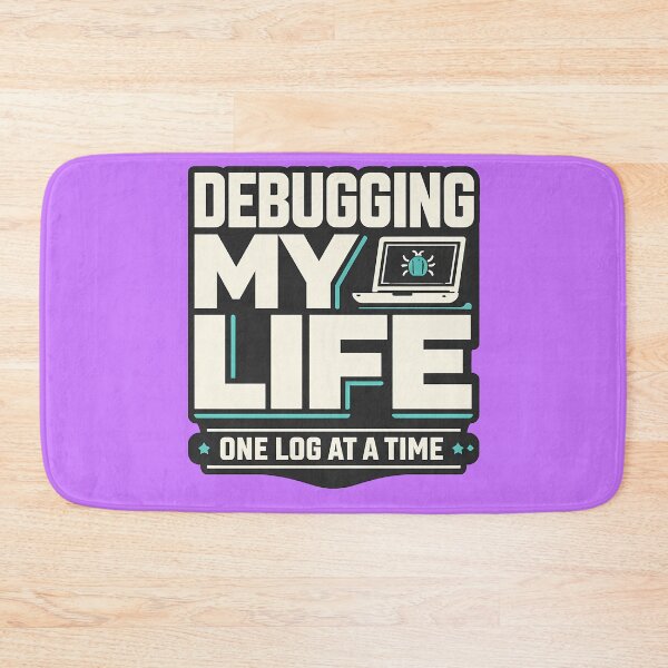 Item preview, Debugging My Life Typography Tee designed and sold by Fun2Fentastic.