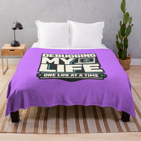 Item preview, Debugging My Life Typography Tee designed and sold by Fun2Fentastic.