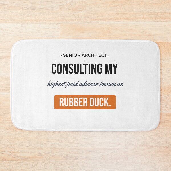Item preview, Rubber Duck Debugging Funny Programmer Developer Sarcasm designed and sold by Life&Art.