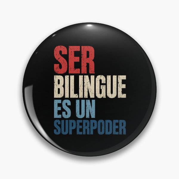 Item preview, SER Bilingue Spanish English Typography Graphic designed and sold by ROUX-ART.