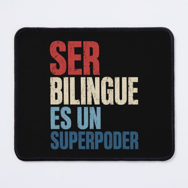 Item preview, SER Bilingue Spanish English Typography Graphic designed and sold by ROUX-ART.