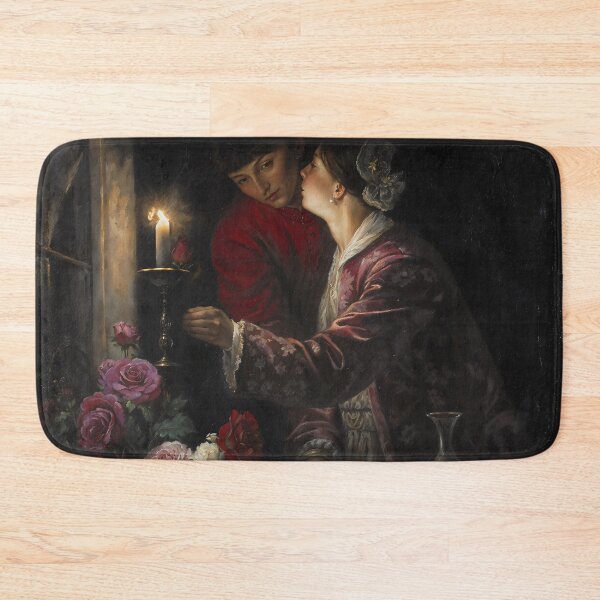 Item preview, Gothic Lovers By Candlelight At Window Painting designed and sold by DarkHolyQueen.