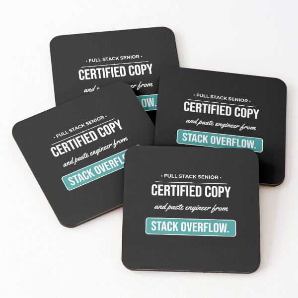 Item preview, Certified Stack Overflow Engineer Funny Programming Humor designed and sold by Life&Art.