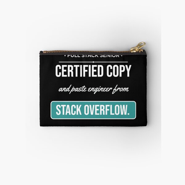 Item preview, Certified Stack Overflow Engineer Funny Programming Humor designed and sold by Life&Art.