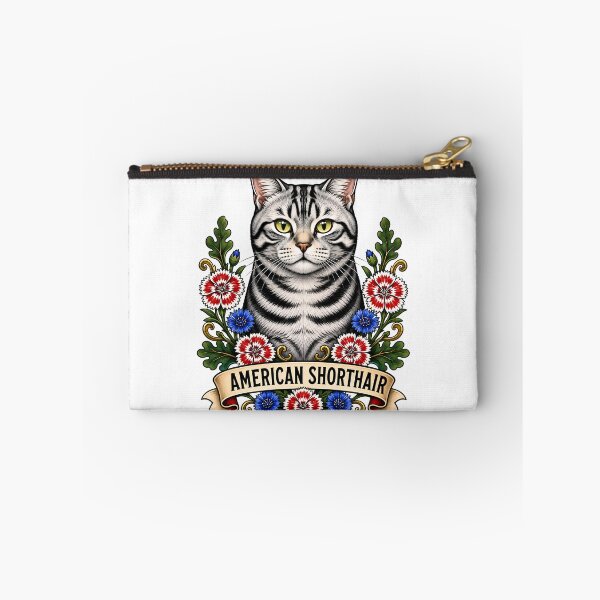 Item preview, American Shorthair Cat Vintage Tattoo Art designed and sold by Old's Cool Cat Studio.