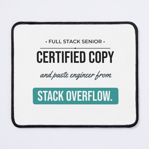 Item preview, Certified Stack Overflow Engineer Funny Programming Humor designed and sold by Life&Art.