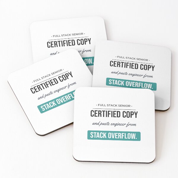 Item preview, Certified Stack Overflow Engineer Funny Programming Humor designed and sold by Life&Art.