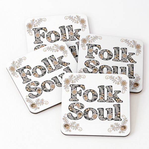 Item preview, Folk Soul Floral Embroidery Typography designed and sold by DansCreations42.