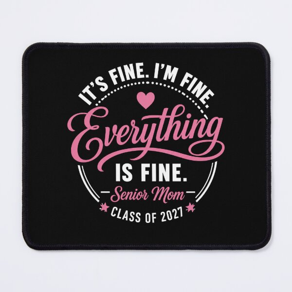 Item preview, senior mom class of 2027 funny graduation heart graphic designed and sold by ROUX-ART.