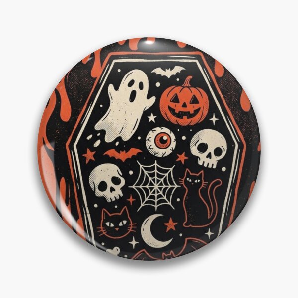Item preview, Coffin Hot‑Drop: The Spook‑Fiesta Going Full Flame‑O’Ween designed and sold by Print Fiction.